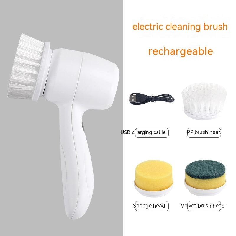 Electric Cleaning Brush 4 In 1 Spinning Scrubber Handheld - Cleaning Brush
