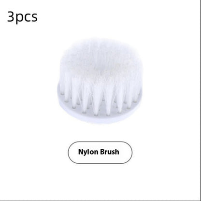 Electric Cleaning Brush 4 In 1 Spinning Scrubber Handheld - Nylon brush head 3pcs