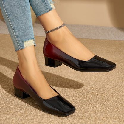 Gradient Color Elegant Heel Shoes For Women - Gradient Blue gray / 36