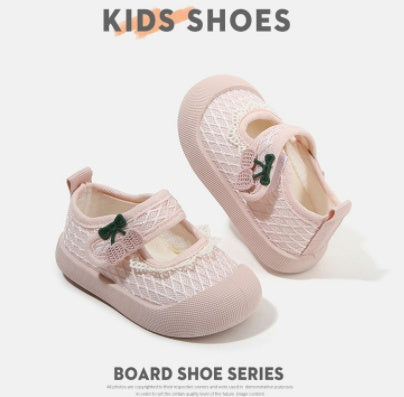 Soft Sole Toddler Walking Shoes For Boys & Girls - Pink / 18