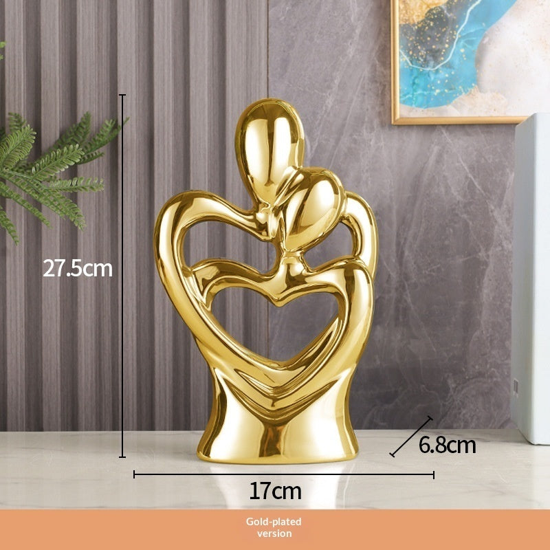 Modern Minimalist Abstract Home Decor Item - X0062 Full Gold
