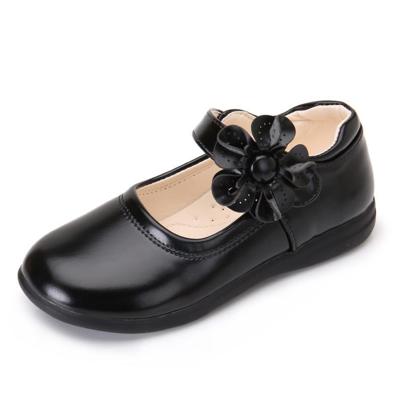 Fashion Big Kids Soft-soled Princess Shoes - Black / Size26