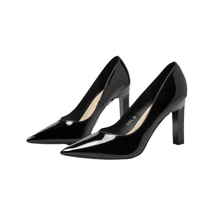 Pointed Toe Super High Heels Women - Black / 34