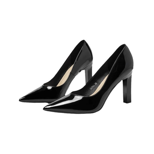 Pointed Toe Super High Heels Women - Black / 34