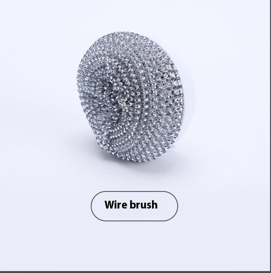 Electric Cleaning Brush 4 In 1 Spinning Scrubber Handheld - Wire ball brush head