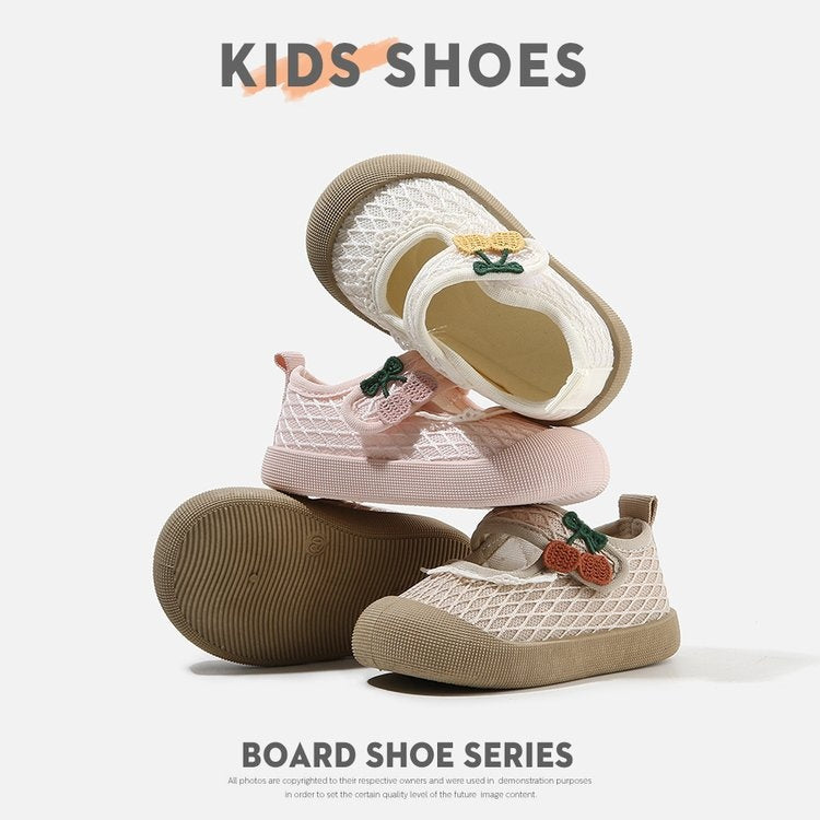 Soft Sole Toddler Walking Shoes For Boys & Girls - Beige / 18