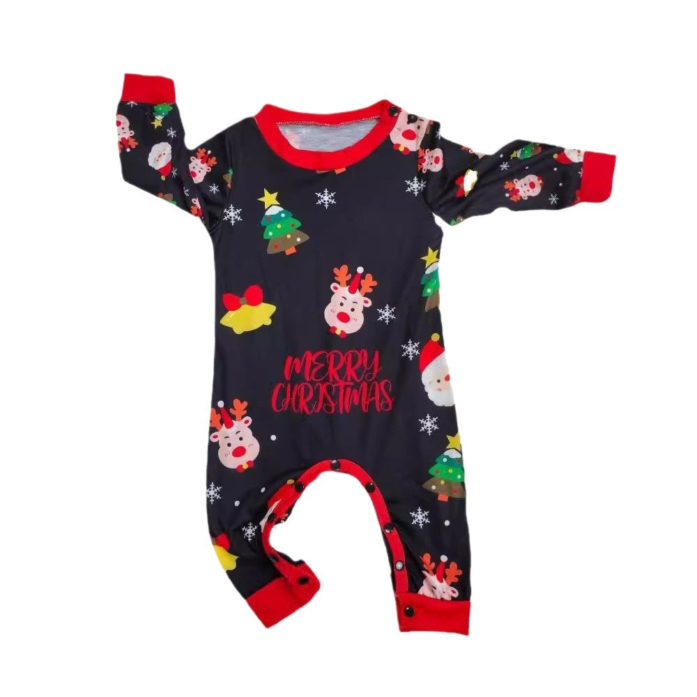 Matching Family Christmas Pajamas Set - Plaid Cotton Sleepwear - Picture color / Baby 12M