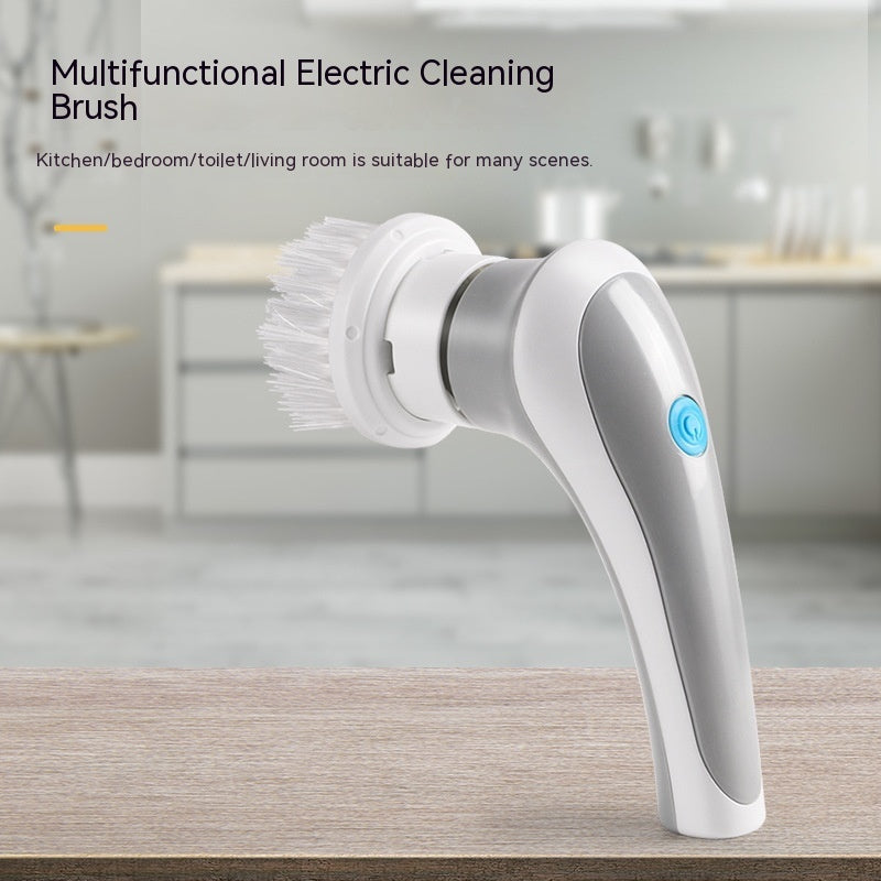 Electric Cleaning Brush 4 In 1 Spinning Scrubber Handheld - Baijie cloth brush head