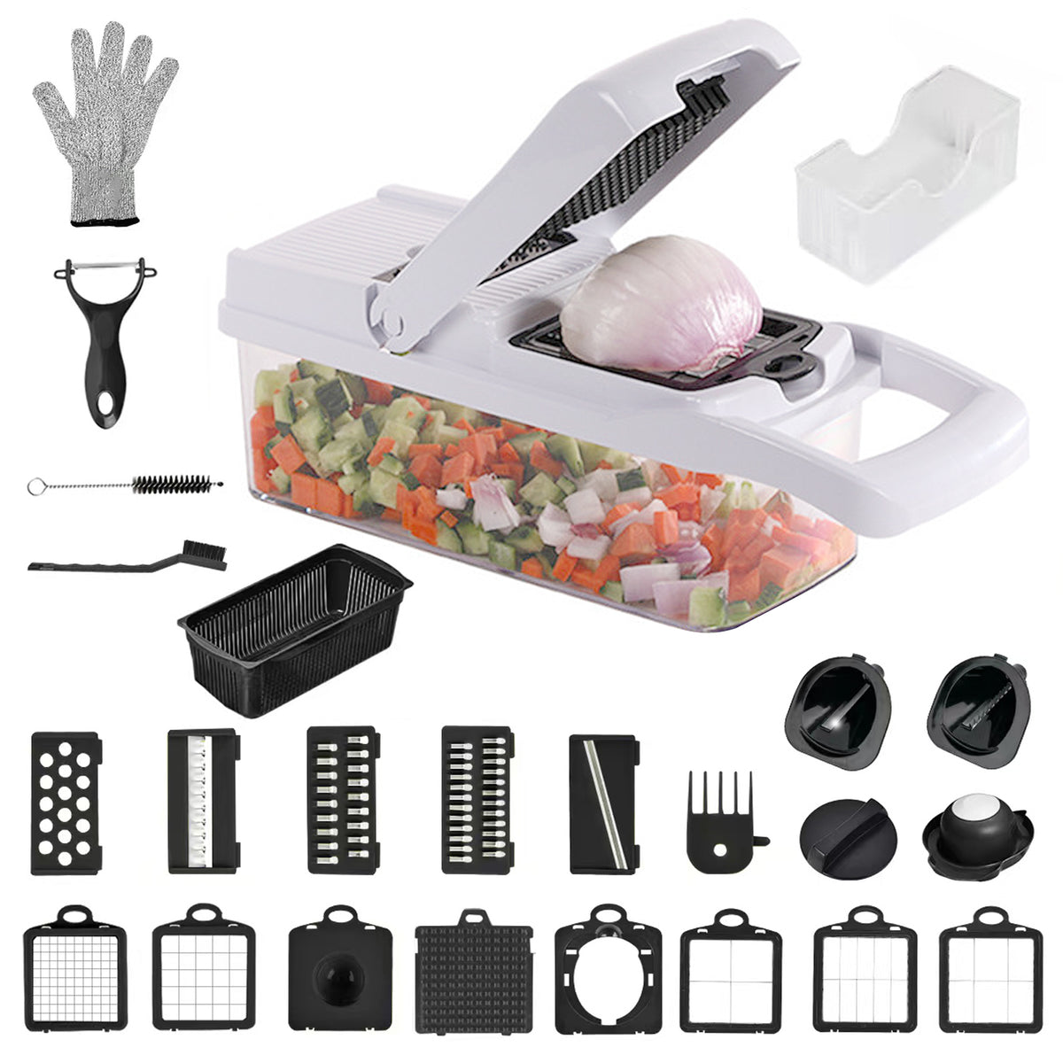 26 In 1 Vegetable Chopper |Hand Veggie Chopper |Kitchen Dicer Chopper - Default
