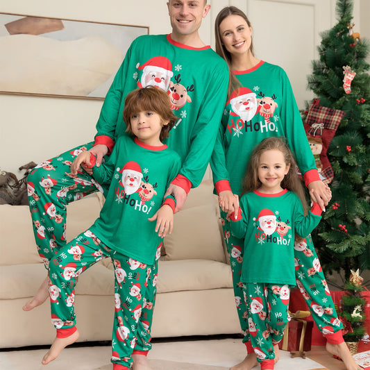 Christmas Pajamas Family Matching | Family Christmas PJs Sets - Green / Baby 12M