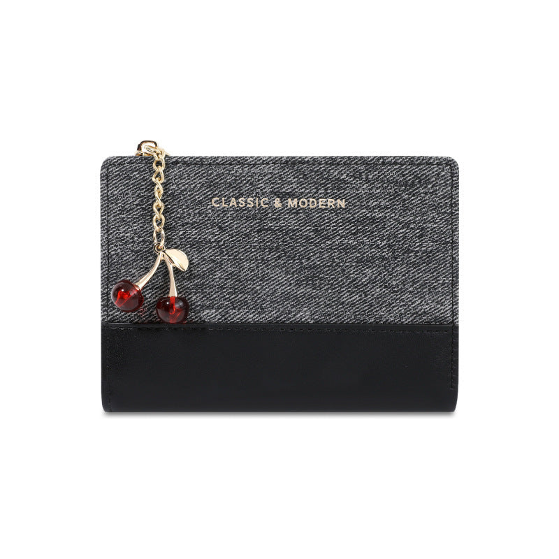 Fashionable Womens Multi-Function Wallet - Black