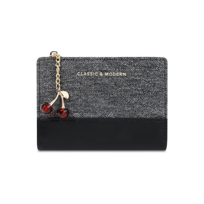 Fashionable Womens Multi-Function Wallet - Black