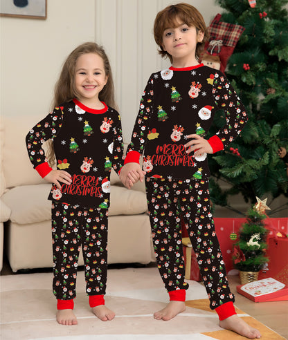 Matching Family Christmas Pajamas Set - Plaid Cotton Sleepwear - Picture color / Baby 12M