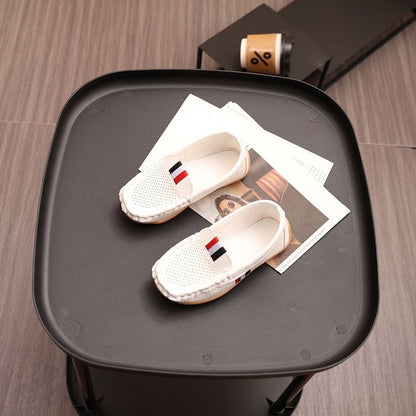 Girls Boys Moccasin Shoes Soft Sole Casual Flats For Children - White / 21