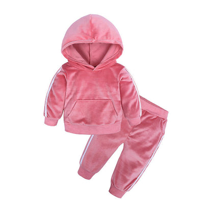 Baby Girl and boy Winter Hoodies set - 1 Style / 110cm