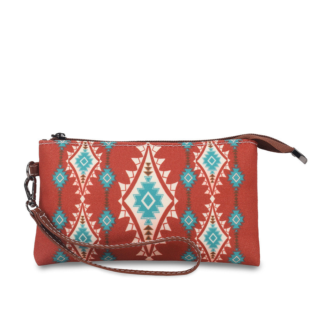 Women's Wallet, Stylish And Purse With Card Holder Wristlet - Red Diamond / 21.5x1x11.5cm