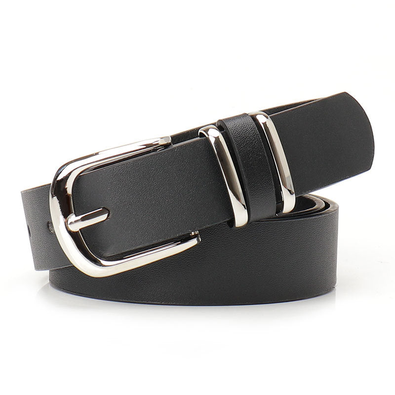 versatile faux Leopard print leather belt - Black