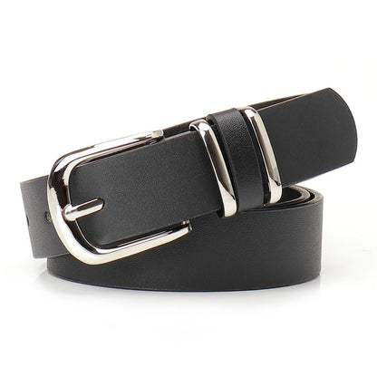 versatile faux Leopard print leather belt - Black