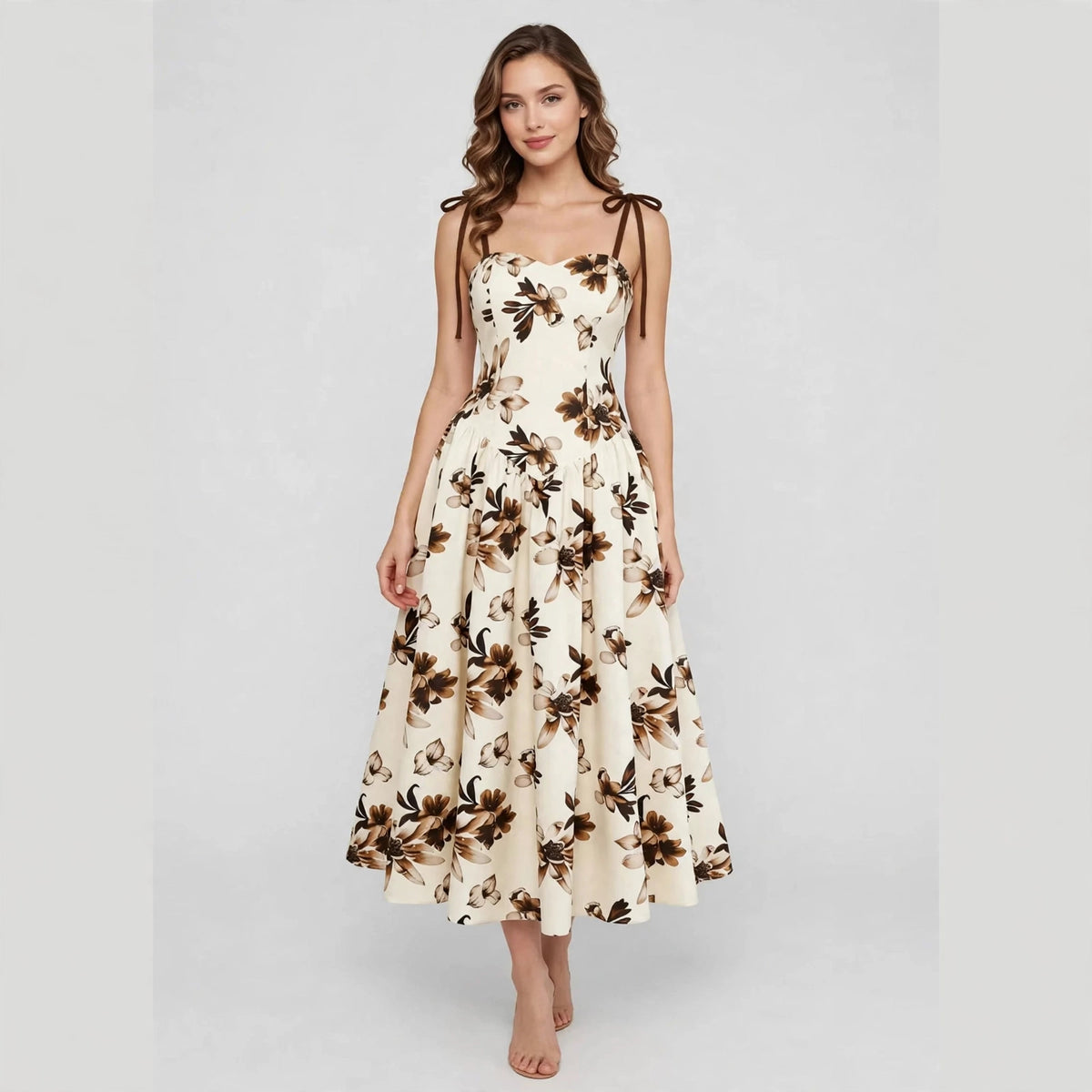 Printed Casual Resort Slip Dress