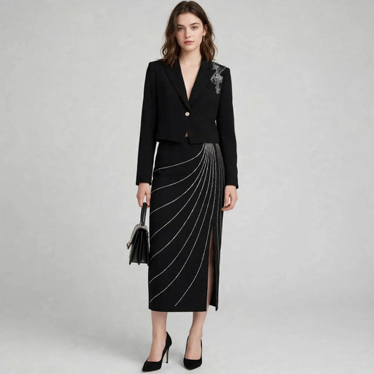Winter Ladies Office Dress Suit Women