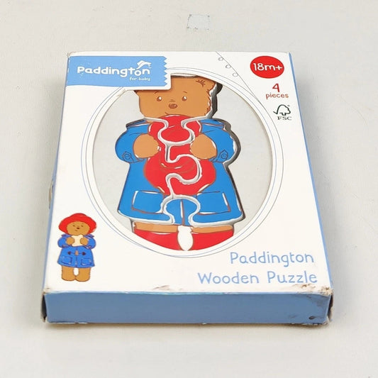 Paddington Bear 4-Piece Wooden Toddler Puzzle - Default Title