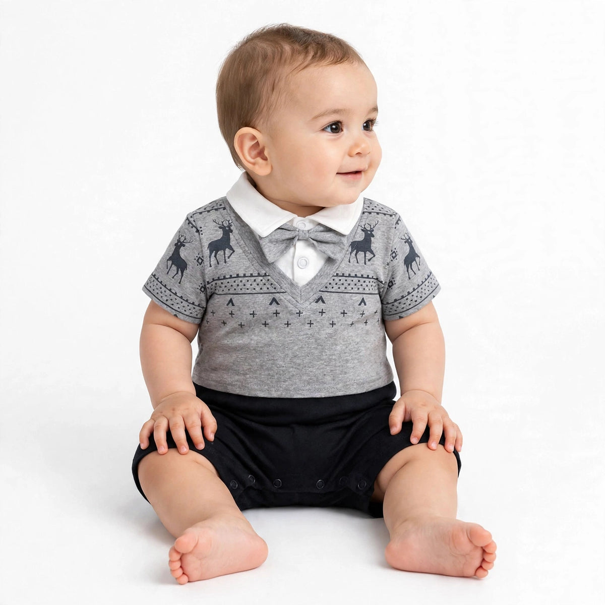 Baby Romper Gentleman Jumpsuit - A / 59cm